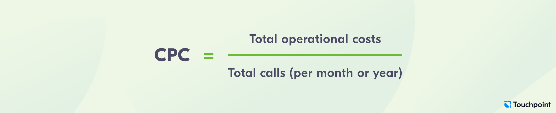 Cost per call formula