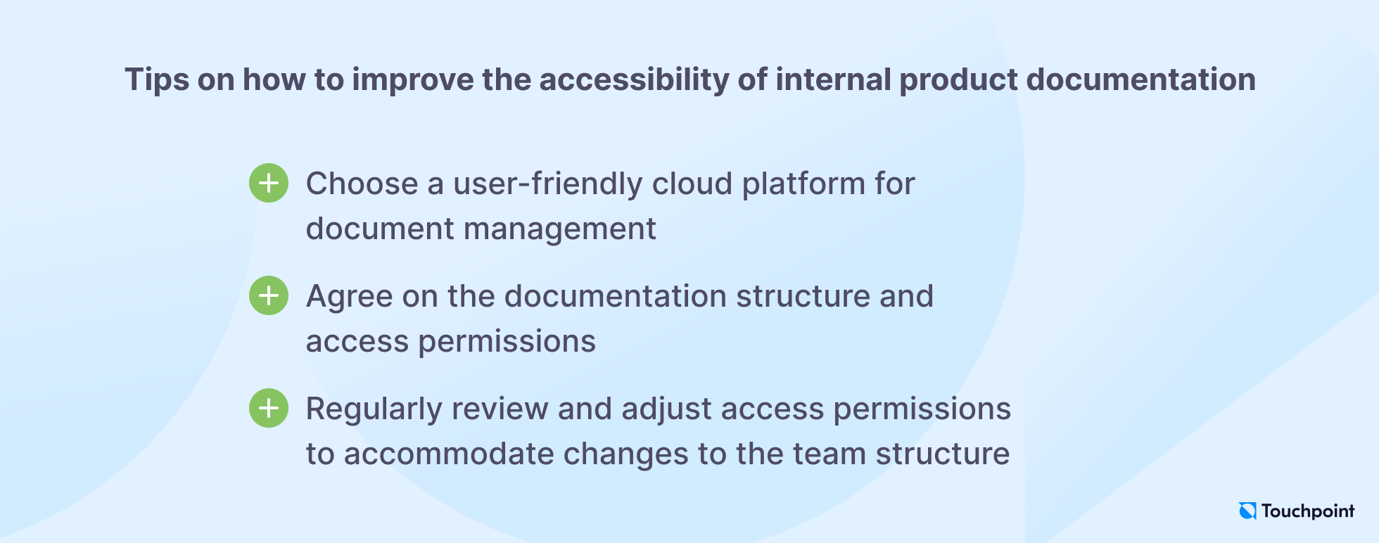 How to improve the accessibility of internal documentation