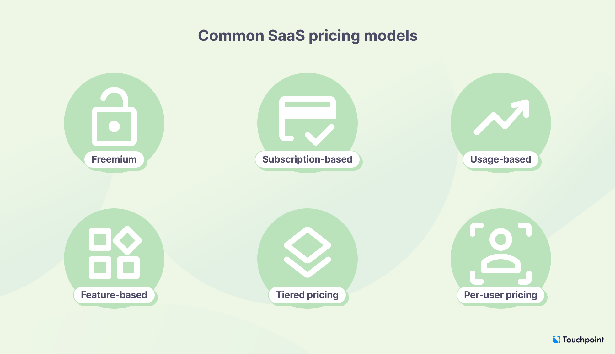 Common SaaS pricing models