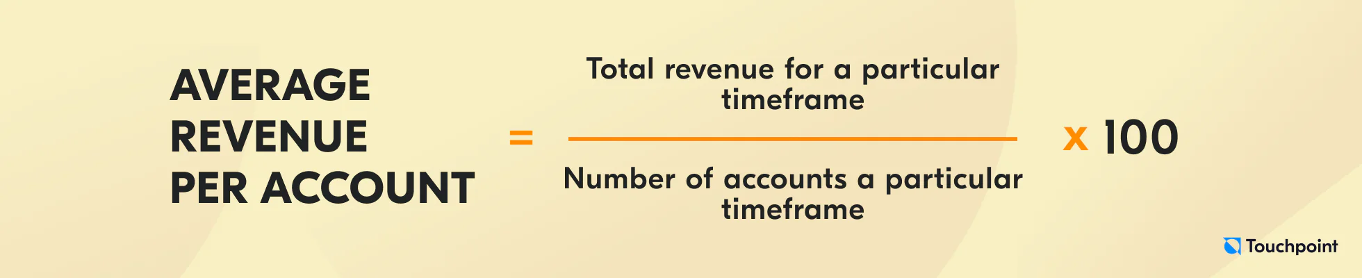 Average revenue per account formula