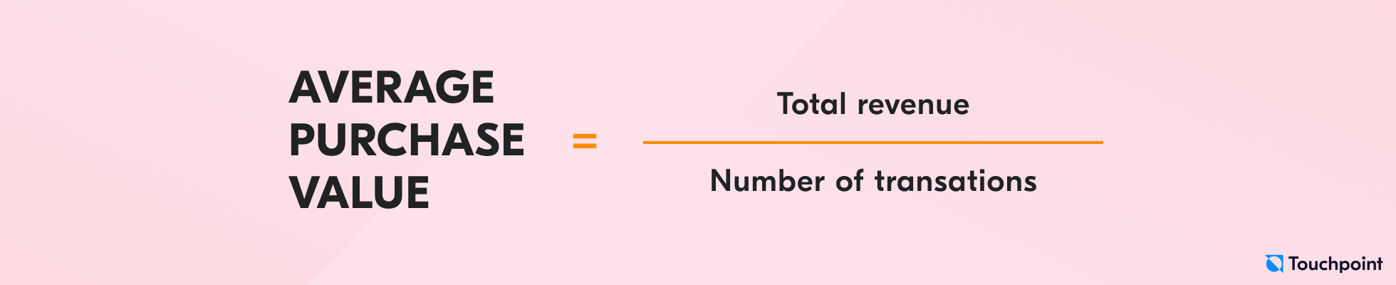 Average purchase value formula