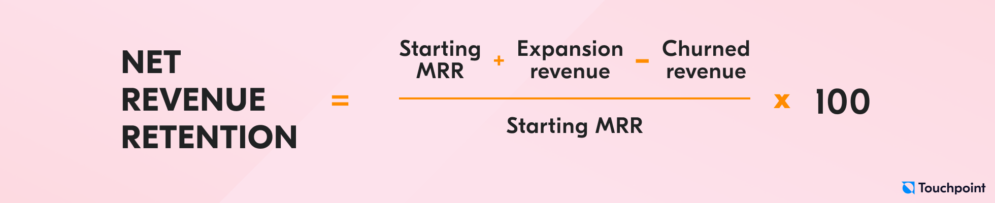 Net revenue retention formula