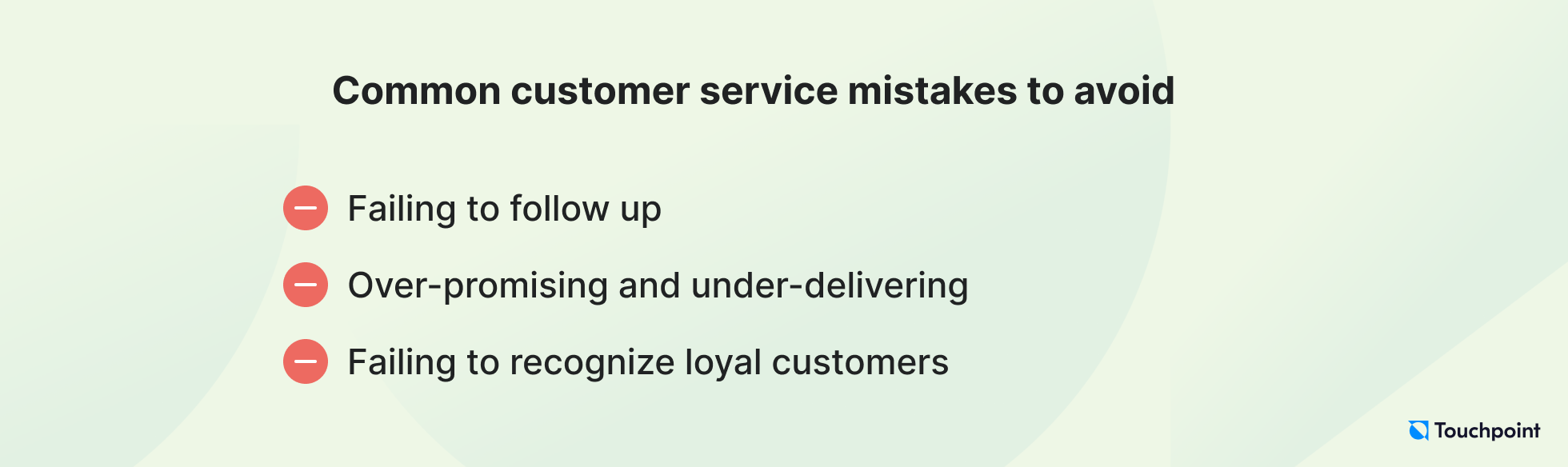 Common customer service mistakes to avoid