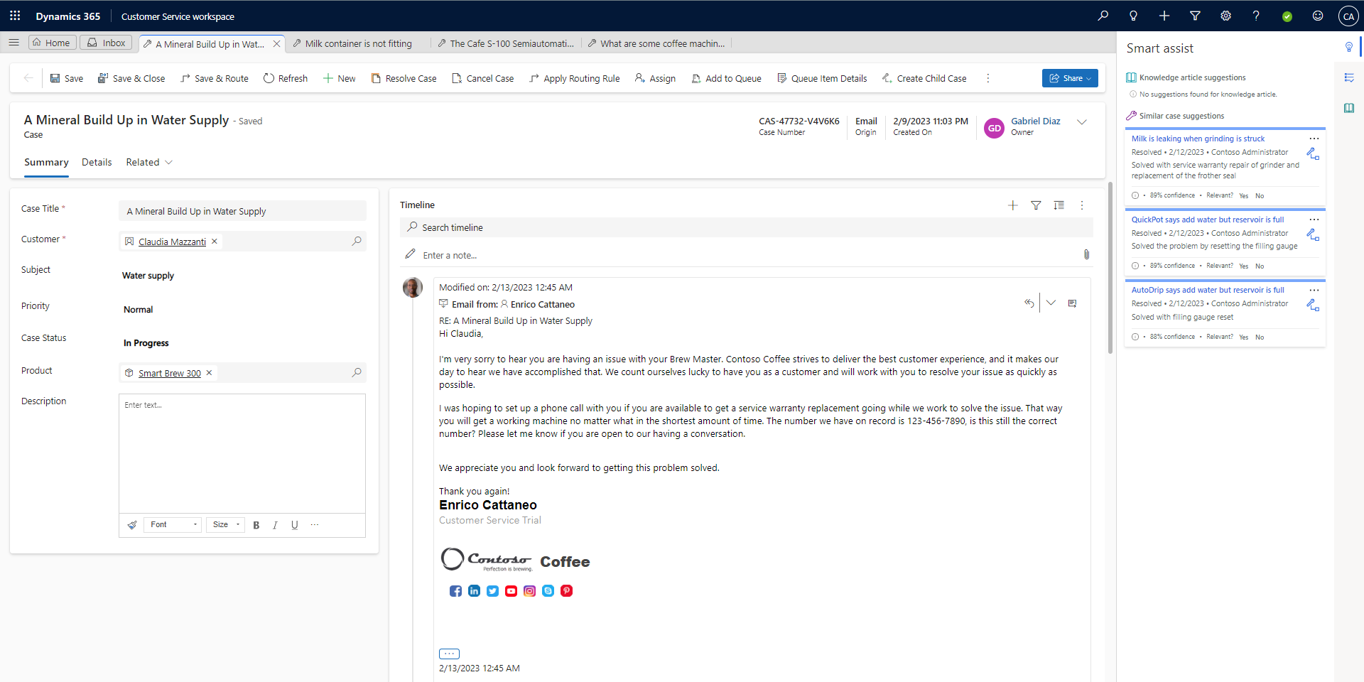 Microsoft Dynamics 365 for Customer Service