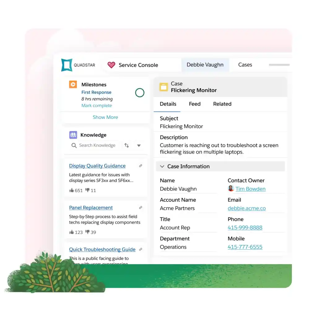 Salesforce Service Cloud- self-service help desk