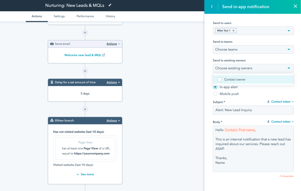 HubSpot - marketing automation tool