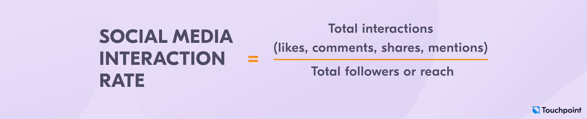 Social media interaction rate formula