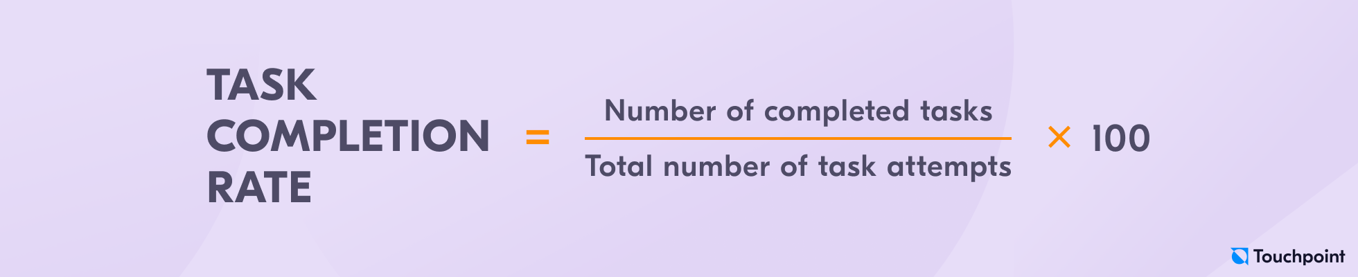 Task completion rate formula