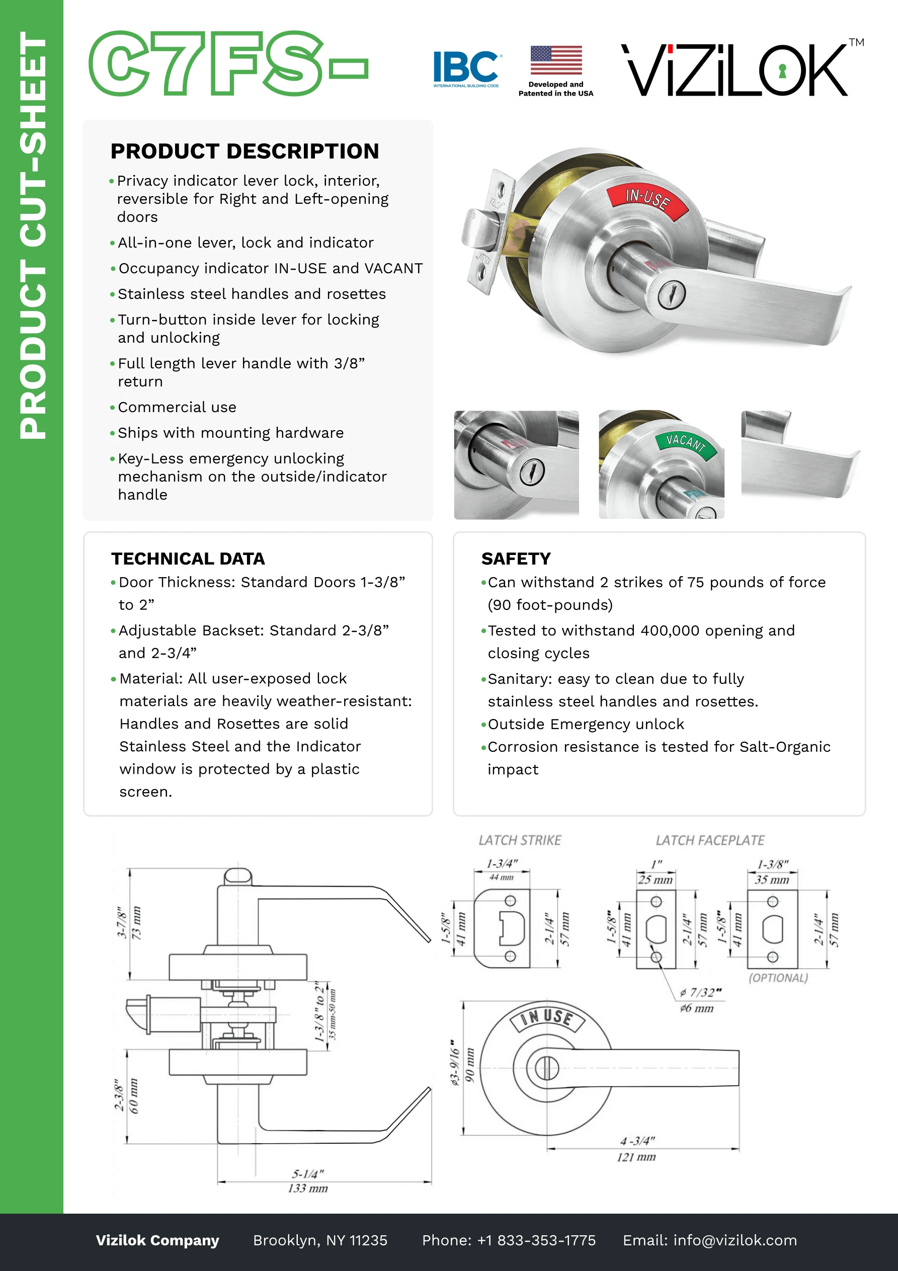 Vizilok sell sheet example