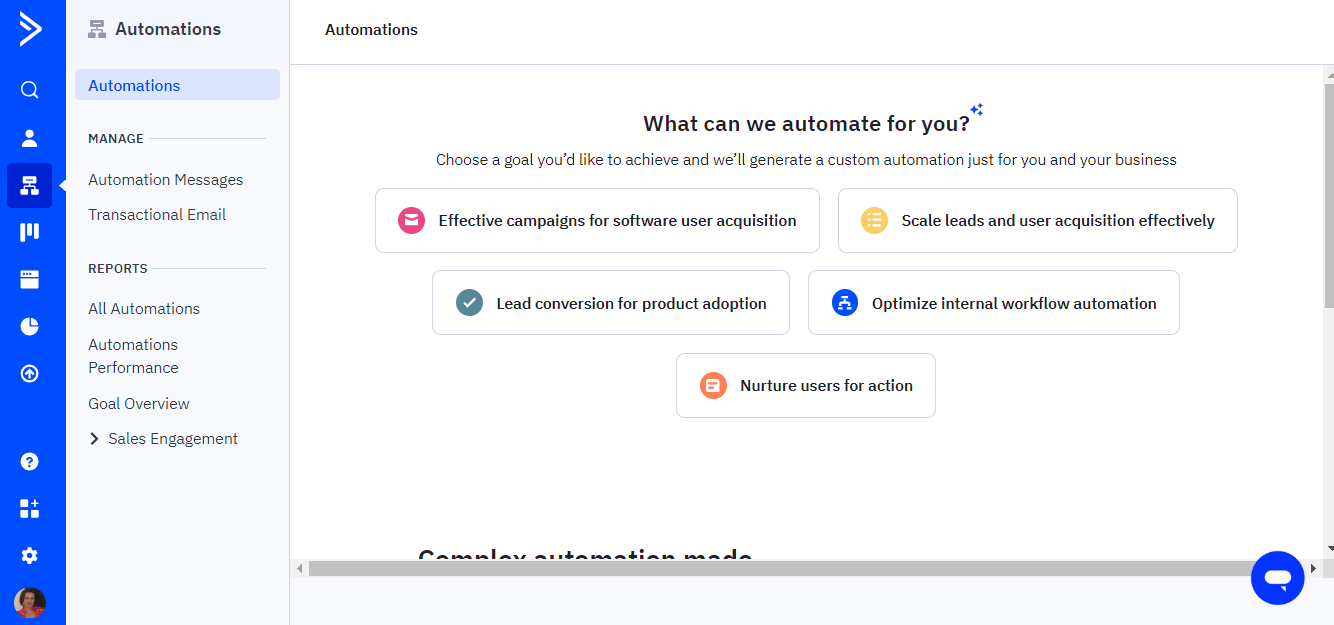 sales automation tool - activecampaign