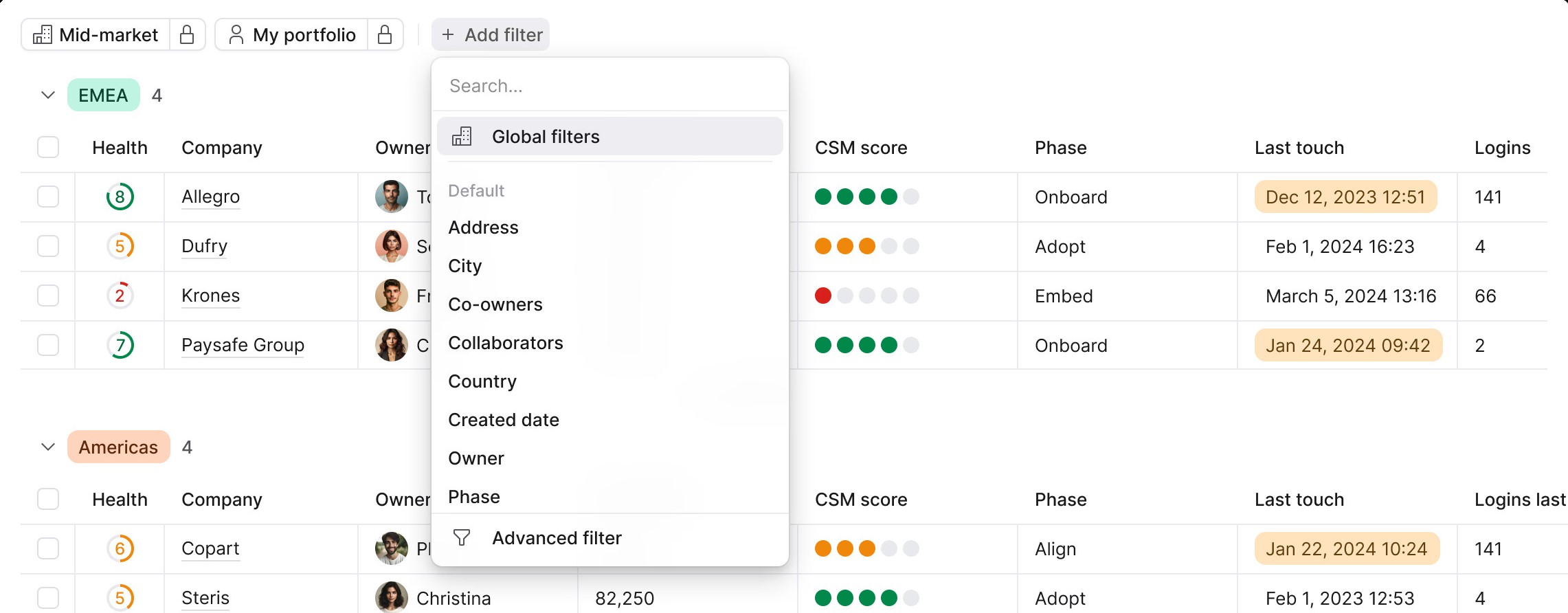 Planhat - customer onboarding analytics tool