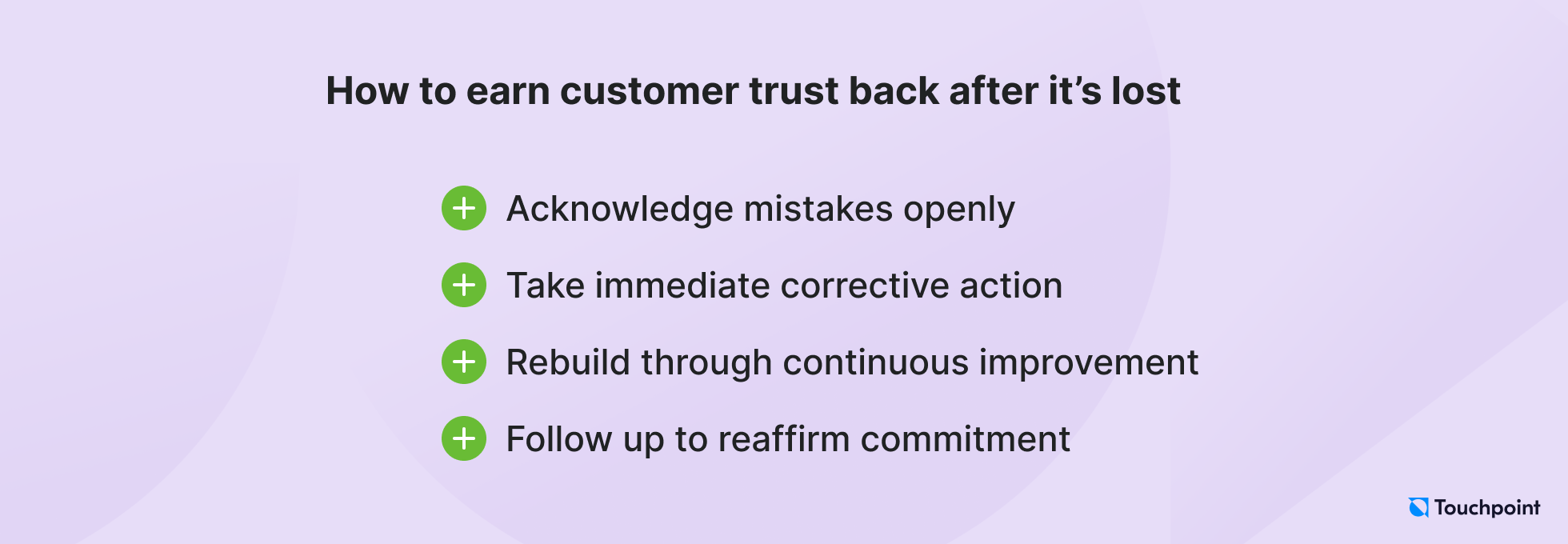 How to earn customer trust back